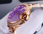 BALLON BLEU 33MM ROSE GOLD PURPLE DIAL - Image 16