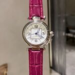 PASHA DE CARTIER 35MM QUARTZ STEEL WHITE DIAL - Image 4