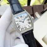 TORTUE 40MM DIAMOND BEZEL LEATHER STRAP - Image 3