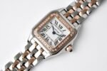 PANTHERE DE CARTIE 22MM QUARTZ ROSE GOLD STEEL WHITE DIAL - Image 2