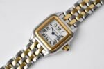 PANTHERE DE CARTIE 22MM QUARTZ GOLD STEEL WHITE DIAL - Image 2