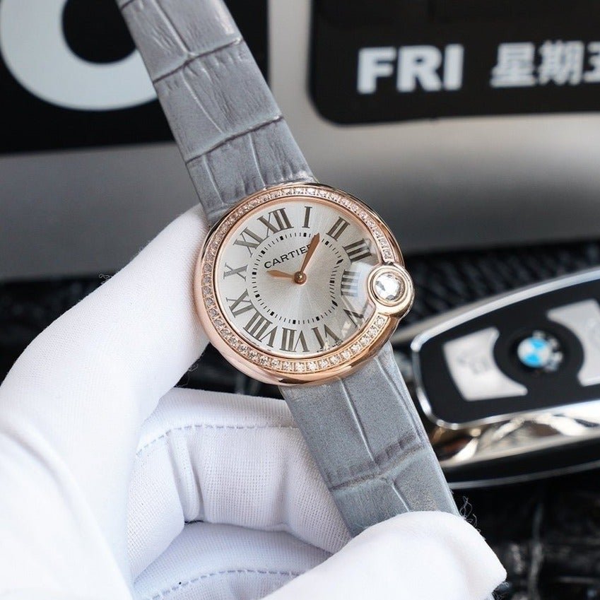 13277928003814267_03bb2827-6ccb-42ef-a09d-0f988147f752 BALLON BLANC 33MM AUTOMATIC ROSE GOLD ARABIC NUMERALS - Image 1