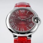 BALLON BLEU 33MM AUTOMATIC RED DIAL LEATHER 2021 - Image 8