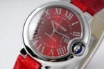 BALLON BLEU 33MM AUTOMATIC RED DIAL LEATHER 2021 - Image 9