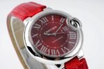 BALLON BLEU 33MM AUTOMATIC RED DIAL LEATHER 2021 - Image 3