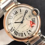 BALLON BLEU DATE 42 TWO TONE PINK GOLD SILVER WHITE DIAL - Image 16