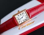 TANK MUST SMALL PINK GOLD LEATHER STRAP WHITE DIAL - Image 12
