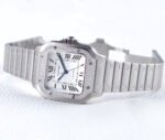 SANTOS LADY 35.1MM AUTOMATIC SILVER DIAMOND BEZEL - Image 2