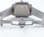 SANTOS LADY 35.1MM AUTOMATIC SILVER DIAMOND BEZEL - Image 17