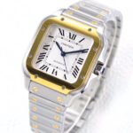 SANTOS LADY 35.1MM AUTOMATIC GOLD STEEL - Image 10