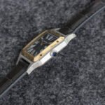 SANTOS DUMONT LADY GOLD CASE CROCODILE STRAP - Image 4