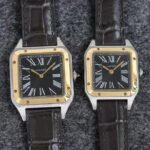 SANTOS DUMONT LADY GOLD CASE CROCODILE STRAP - Image 12