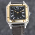 SANTOS DUMONT LADY GOLD CASE CROCODILE STRAP - Image 3
