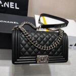 BOY BAG MEDIUM 25 BLACK CAVIAR RUTHENIUM HARDWARE - Image 10
