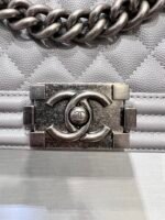 BOY BAG MEDIUM 25 GREY CAVIAR RUTHENIUM HARDWARE - Image 12