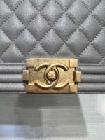 BOY BAG MEDIUM 25 GREY CAVIAR GOLD HARDWARE - Image 12