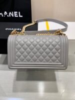 BOY BAG MEDIUM 25 GREY CAVIAR GOLD HARDWARE - Image 14