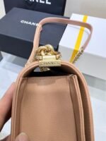 BOY BAG MEDIUM 25 BROWN CAVIAR GOLD HARDWARE - Image 15