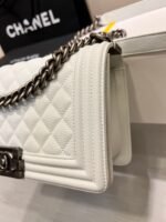 BOY BAG MEDIUM 25 WHITE CAVIAR RUTHENIUM HARDWARE - Image 3