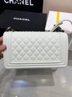 BOY BAG MEDIUM 25 WHITE CAVIAR RUTHENIUM HARDWARE - Image 16