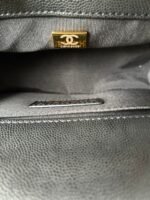 BOY BAG SMALL 20 BLACK CHEVRON CAVIAR GOLD HARDWARE - Image 18