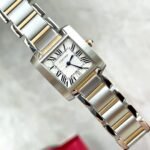TANK FRANCAISE 28 GOLD STEEL WHITE DIAL - Image 9