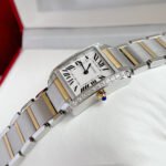 TANK FRANCAISE GOLD STEEL DIAMOND BEZEL WHITE DIAL - Image 14
