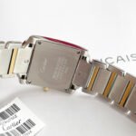 TANK FRANCAISE GOLD STEEL DIAMOND BEZEL WHITE DIAL - Image 7