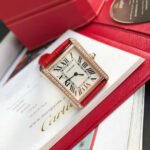 TANK SOLO PINK GOLD DIAMOND BEZEL RED CROCODILE LEATHER - Image 11