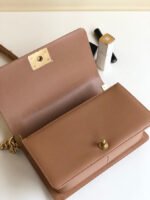 CC MEDIUM 25 BOY BAG IN ASH BROWN LAMBSKIN SILVER HARDWARE - Image 12