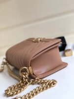 CC MEDIUM 25 BOY BAG IN ASH BROWN LAMBSKIN SILVER HARDWARE - Image 16