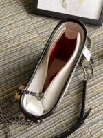 CC MEDIUM 20 HOBO BAG IN WHITE MIX BLACK CALFSKIN WITH STRAP - Image 16