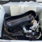CC GABRIELLE MINI 20 HOBO BAG IN BLACK CALFSKIN - Image 14