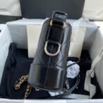 CC GABRIELLE MINI 20 HOBO BAG IN BLACK CALFSKIN - Image 18