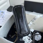 CC GABRIELLE MINI 20 HOBO BAG IN BLACK CALFSKIN - Image 8