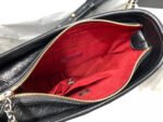 HOBO BAG 25 WITH STRAP IN BLACK CALFSKIN GOLD AND SILVER HARDWARE - Image 8
