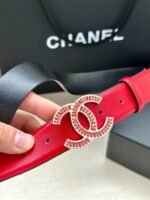 CHANEL 25S BELT 30 MM IN RED CALFSKIN 616970 - Image 13
