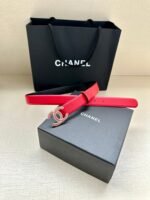 CHANEL 25S BELT 30 MM IN RED CALFSKIN 616970 - Image 14