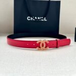 CHANEL 25S BELT 30 MM IN RED CALFSKIN 616970 - Image 10