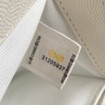 CC MEDIUM 25 BOY BAG IN WHITE LAMBSKIN GOLD HARDWARE - Image 6