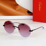 PREMIÈRE RIMLESS ROUND FRAME SUNGLASSES CT0475 IN METAL - Image 17