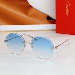 PREMIÈRE RIMLESS ROUND FRAME SUNGLASSES CT0475 IN METAL - Image 14