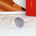PREMIÈRE RIMLESS ROUND FRAME SUNGLASSES CT0475 IN METAL - Image 7