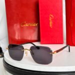 SANTOS NAVIGATOR FRAME SUNGLASSES 524479 IN METAL AND WOODEN - Image 10
