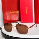 SANTOS NAVIGATOR FRAME SUNGLASSES 524479 IN METAL AND WOODEN - Image 13