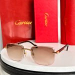 SANTOS ROUND FRAME SUNGLASSES 524480 IN METAL AND WOODEN - Image 14