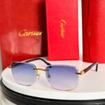 SANTOS ROUND FRAME SUNGLASSES 524480 IN METAL AND WOODEN - Image 12