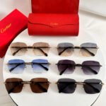SANTOS SQUARE FRAME SUNGLASSES 524481 IN METAL AND WOODEN - Image 16