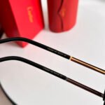 SANTOS SQUARE FRAME SUNGLASSES 524481 IN METAL AND WOODEN - Image 8