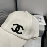 BASEBALL HAT IN WHITE WITH BLACK TRIM 673994 - Image 5